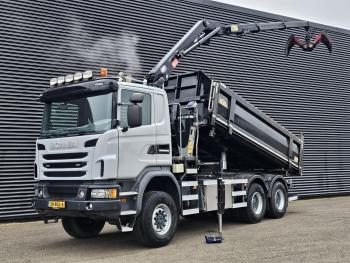G450 6x6 / HMF Z CRANE / 2 SIDE TIPPER